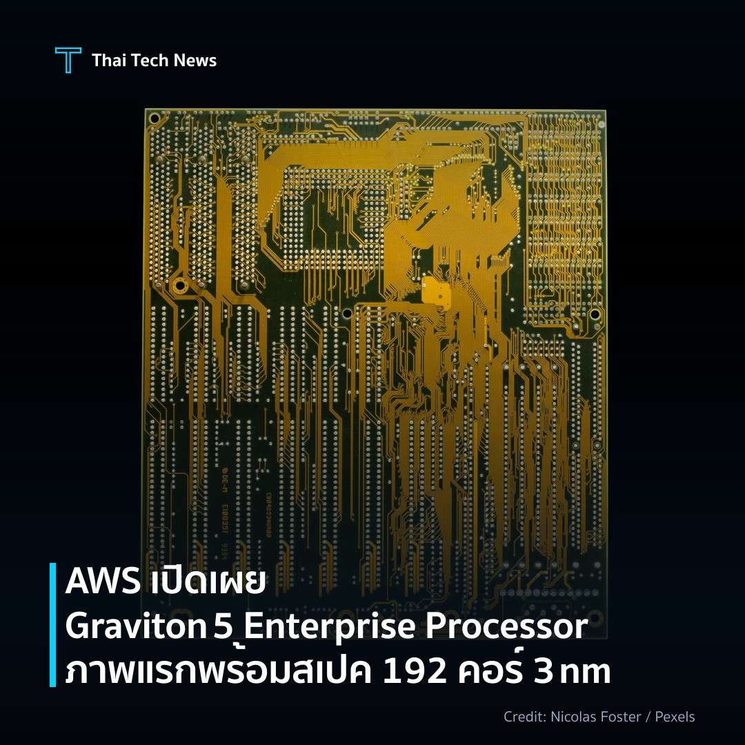 AWS เปิดเผย Graviton 5 Enterprise Processor ภาพแรกพร้อมสเ…