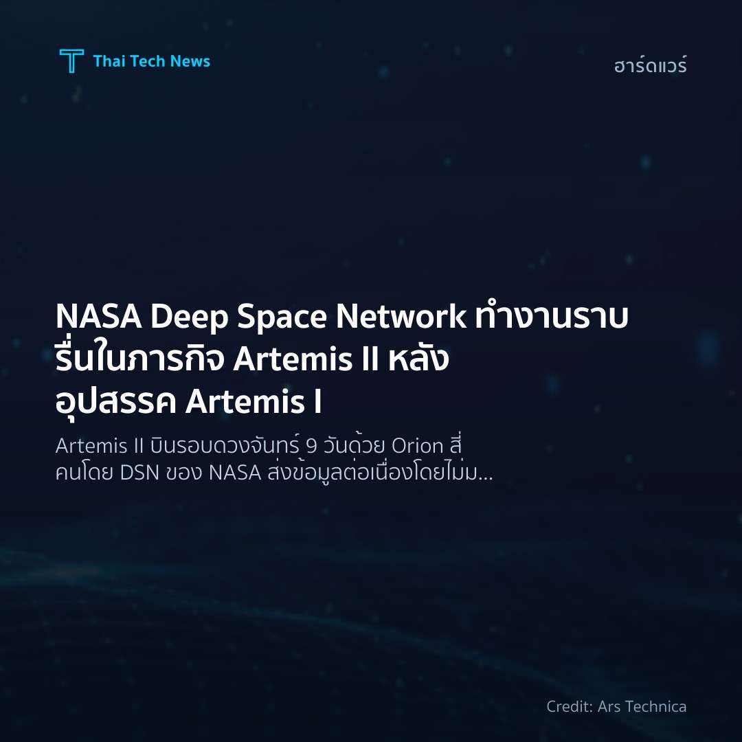NASA Deep Space Network ทำงานราบรื่นในภารกิจ Artemis II ห…