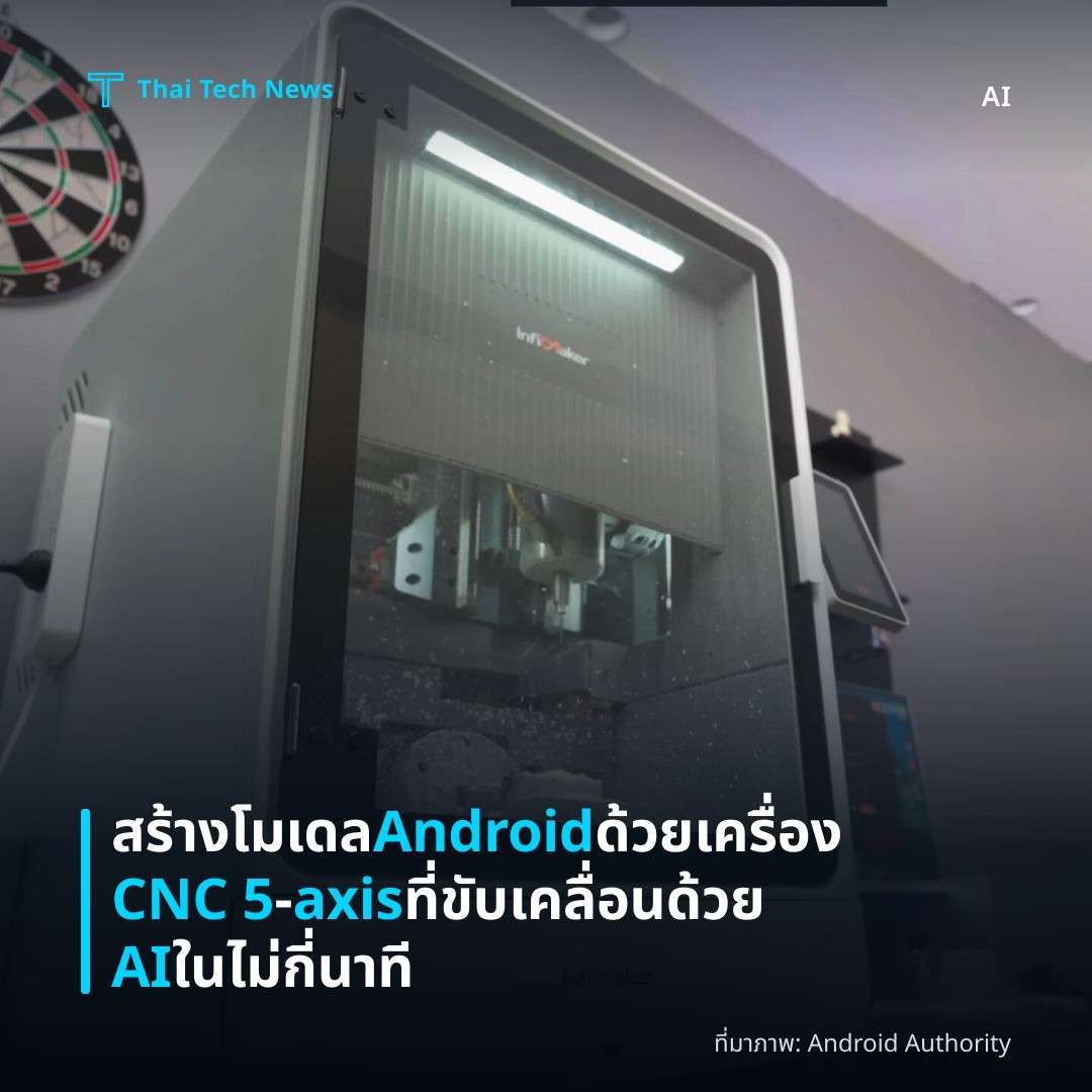 สร้างโมเดล Android ด้วยเครื่อง CNC 5‑axis ที่ขับเคลื่อนด้วย AI ในไม่กี่นาที