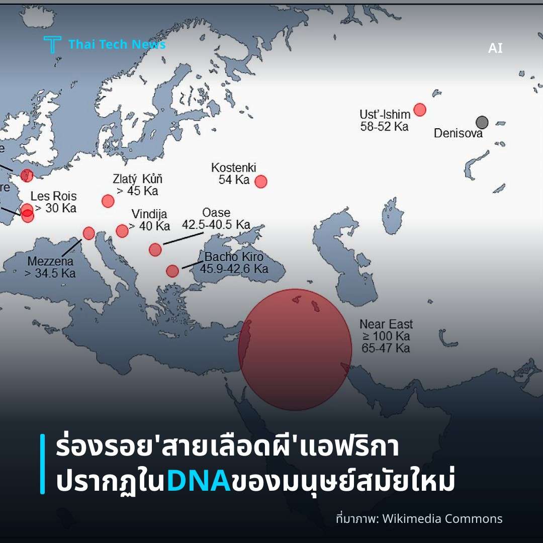 ร่องรอย 'สายเลือดผี' แอฟริกาปรากฏใน DNA ของมนุษย์สมัยใหม่