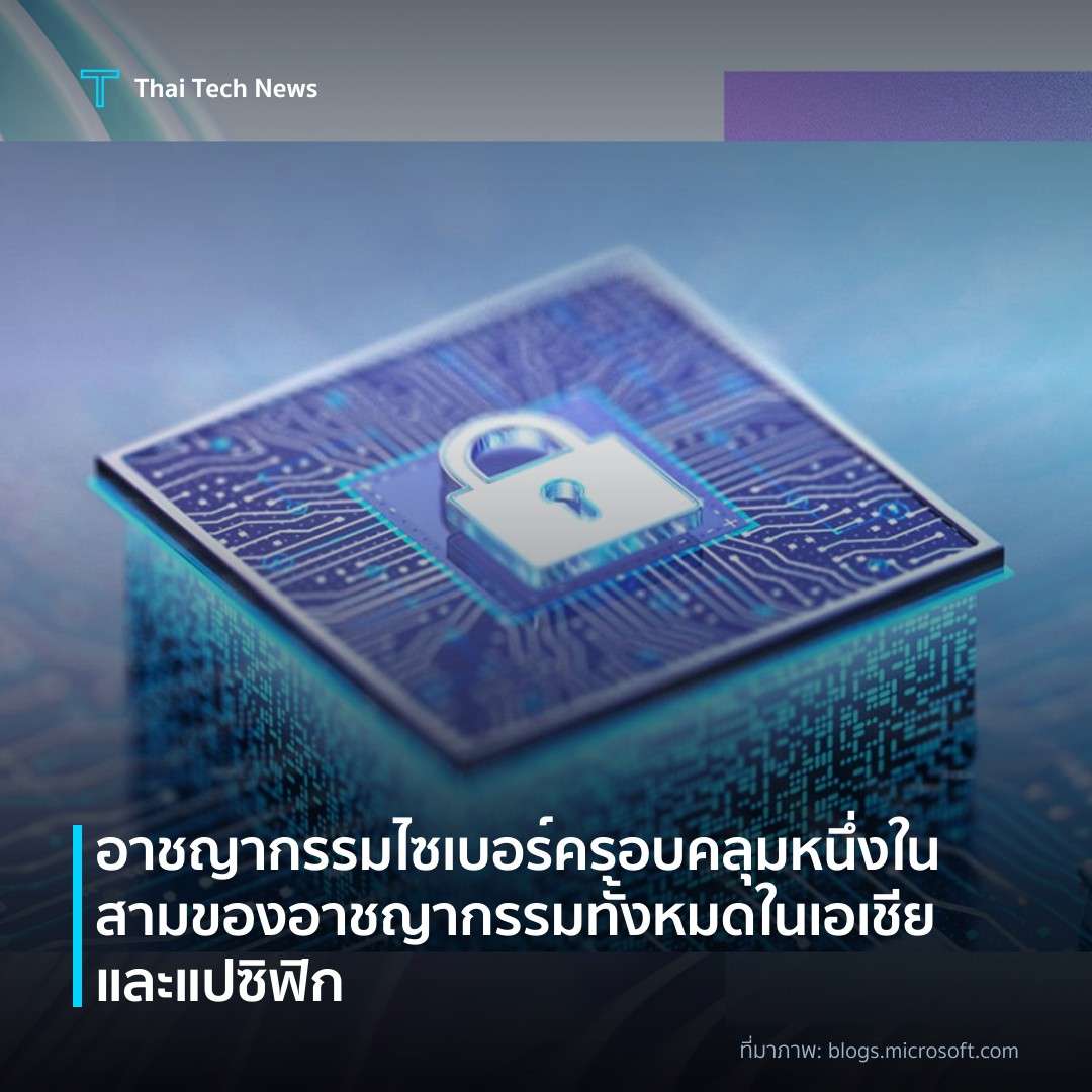 อาชญากรรมไซเบอร์ครอบคลุมหนึ่งในสามของอาชญากรรมทั้งหมดในเอเชียและแปซิฟิก
