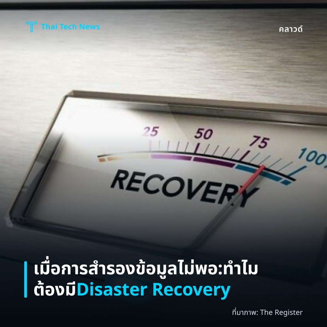 เมื่อการสำรองข้อมูลไม่พอ: ทำไมต้องมี Disaster Recovery