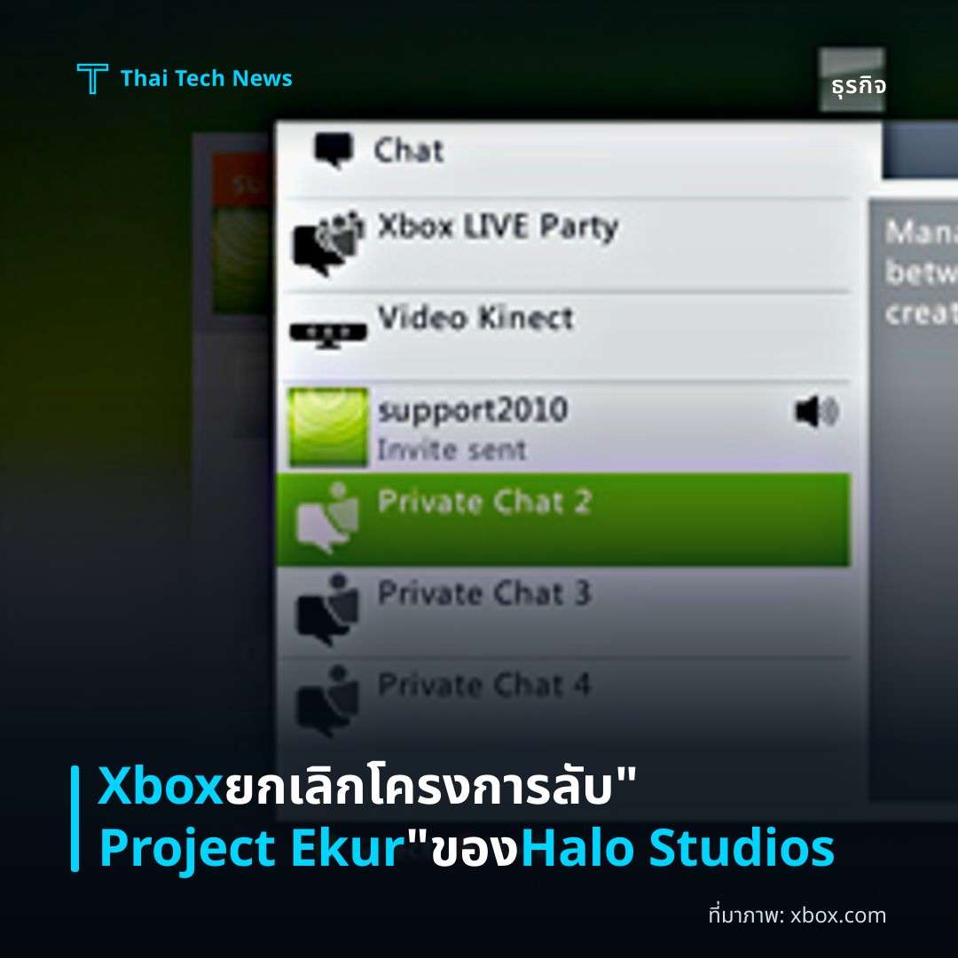 Xbox ยกเลิกโครงการลับ “Project Ekur” ของ Halo Studios