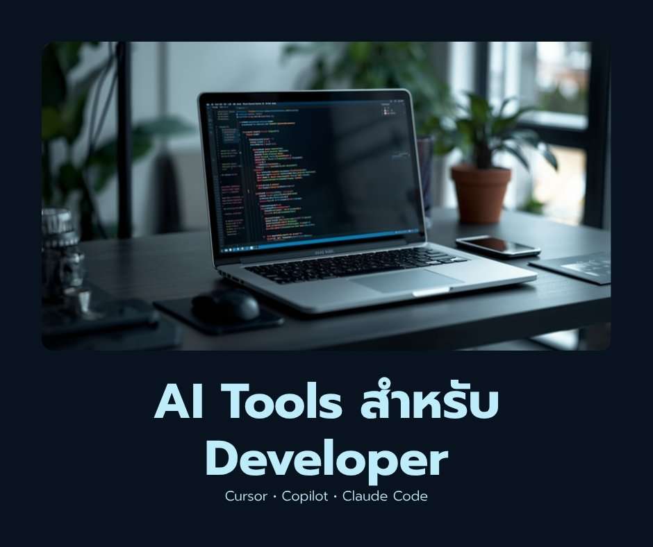 AI Tools สำหรับ Developer: Cursor, Copilot, Claude Code