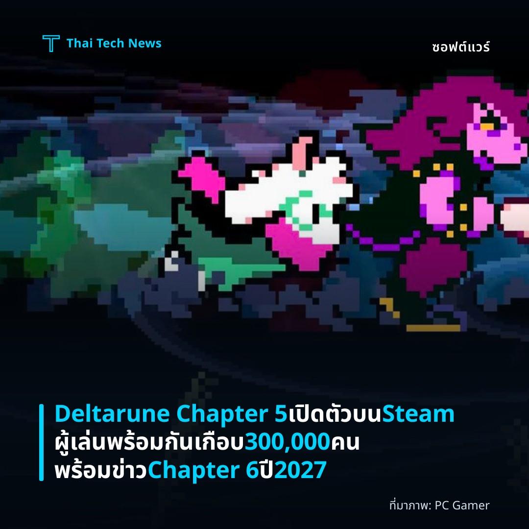 Deltarune Chapter 5 เปิดตัวบน Steam ผู้เล่นพร้อมกันเกือบ 300,000 คน พร้อมข่าว Chapter 6 ปี 2027
