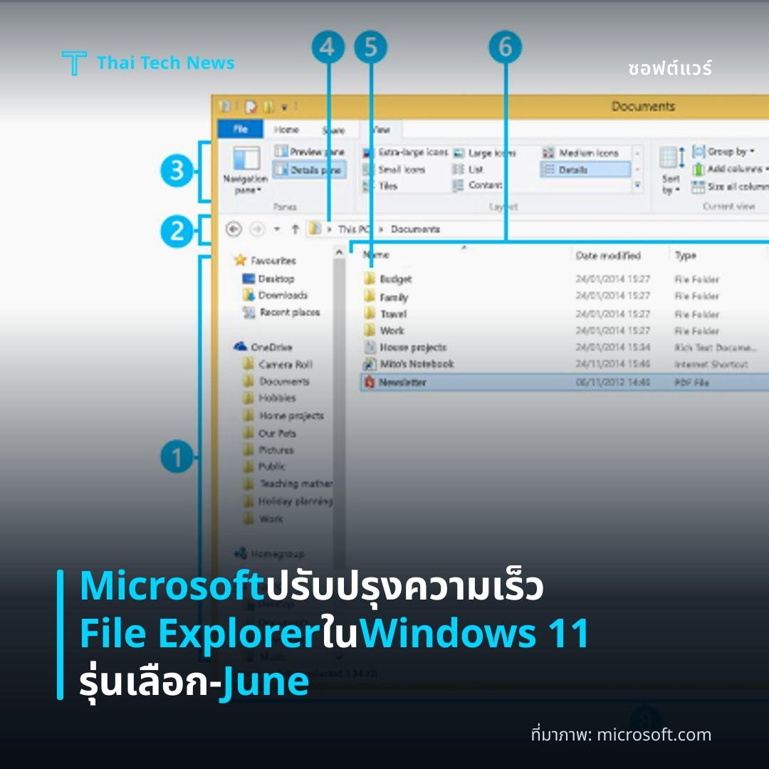 Microsoft ปรับปรุงความเร็ว File Explorer ใน Windows 11 รุ่นเลือก‑June