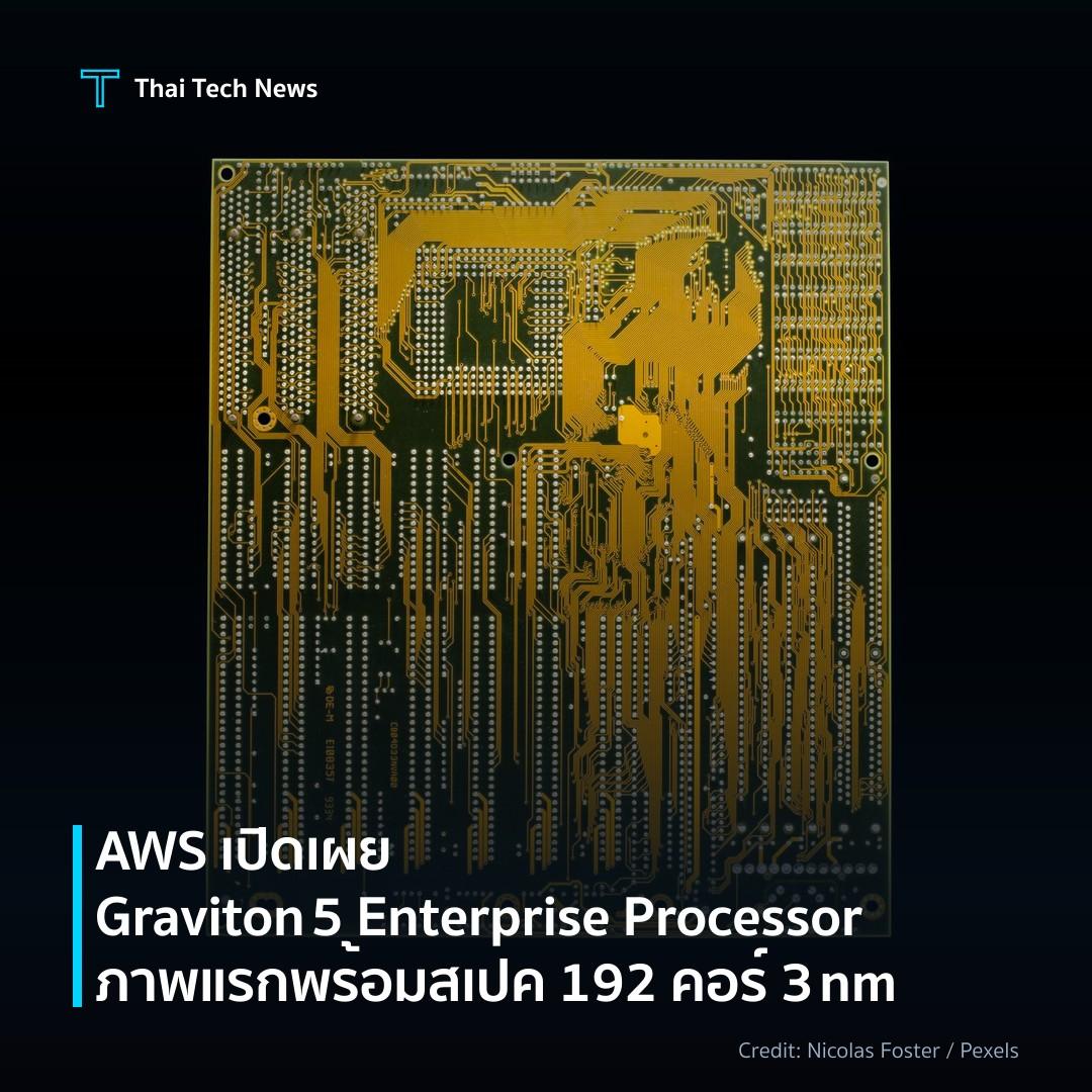 AWS เปิดเผย Graviton 5 Enterprise Processor ภาพแรกพร้อมสเ…