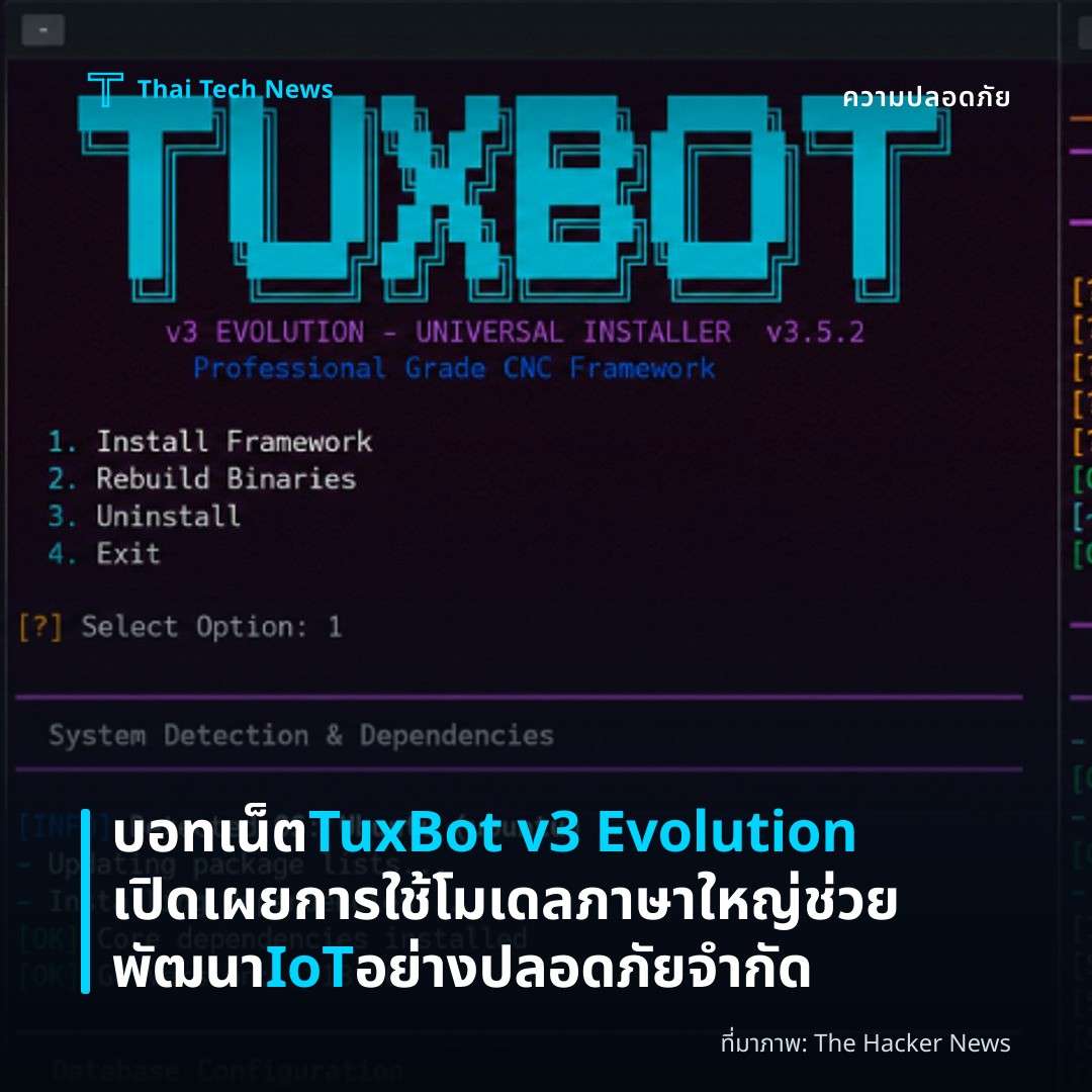 บอทเน็ต TuxBot v3 Evolution เปิดเผยการใช้โมเดลภาษาใหญ่ช่วยพัฒนา IoT อย่างปลอดภัยจำกัด