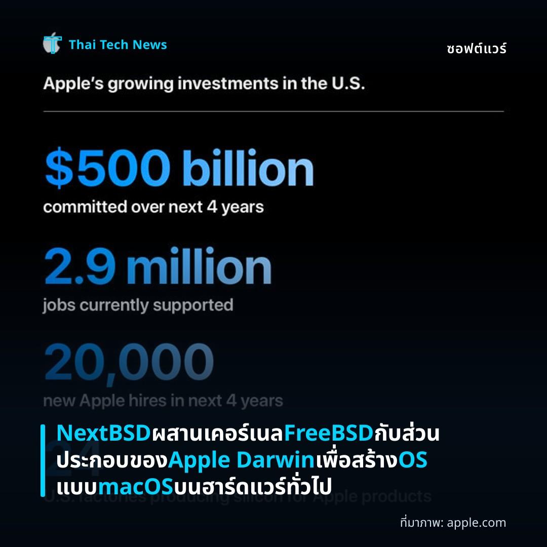 NextBSD ผสานเคอร์เนล FreeBSD กับส่วนประกอบของ Apple Darwin เพื่อสร้าง OS แบบ macOS บนฮาร์ดแวร์ทั่วไป