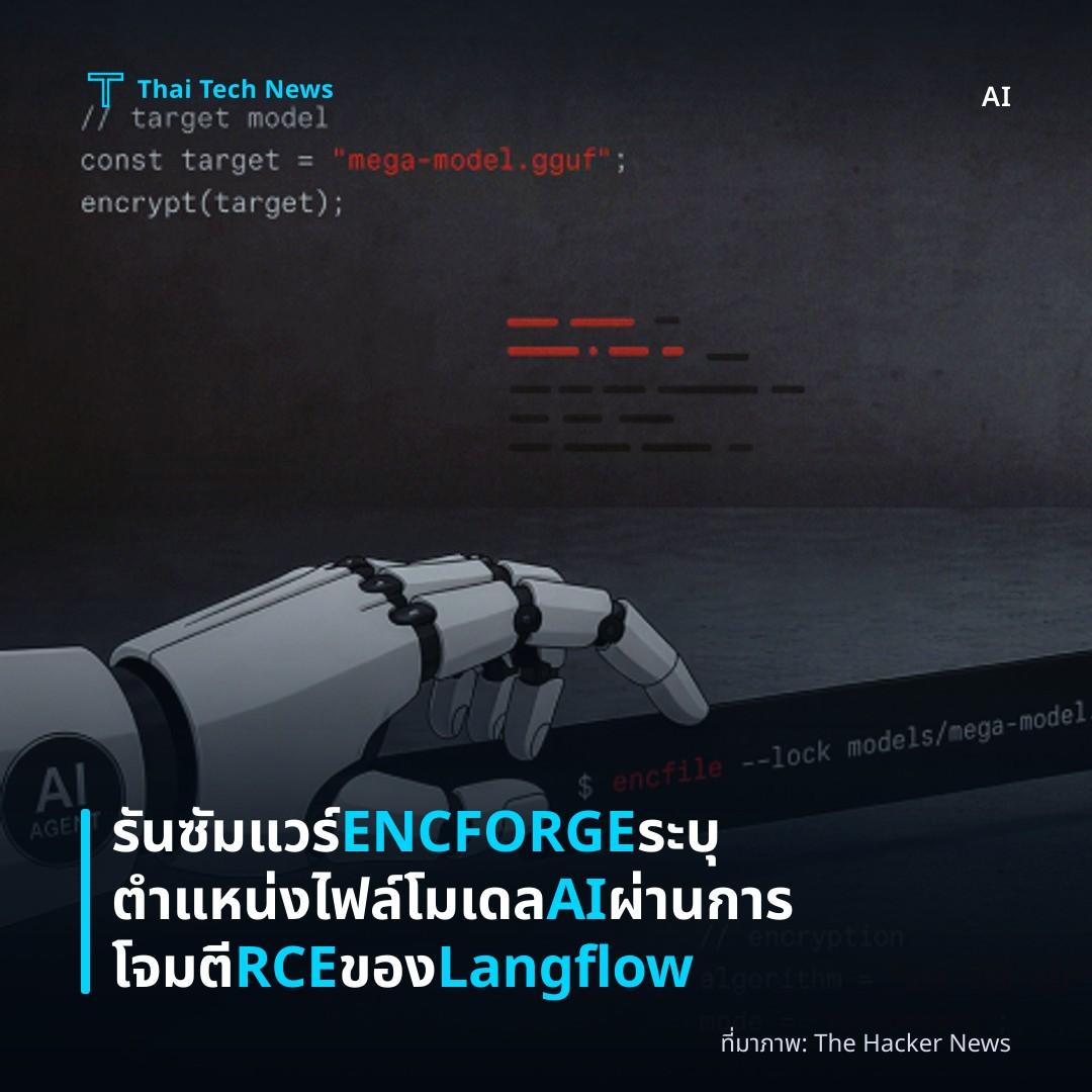 รันซัมแวร์ ENCFORGE ระบุตำแหน่งไฟล์โมเดล AI ผ่านการโจมตี RCE ของ Langflow