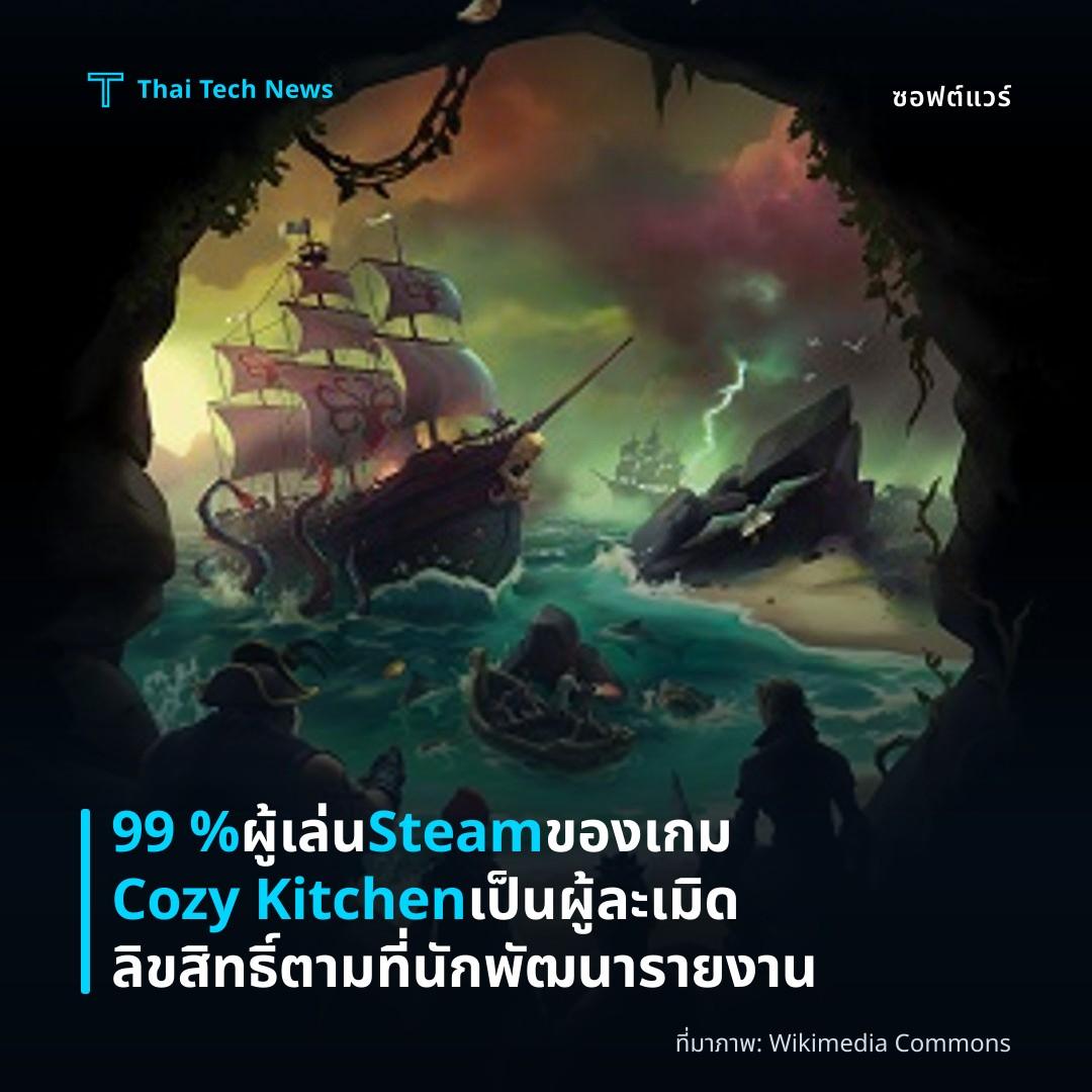 99 % ผู้เล่น Steam ของเกม Cozy Kitchen เป็นผู้ละเมิดลิขสิทธิ์ตามที่นักพัฒนารายงาน