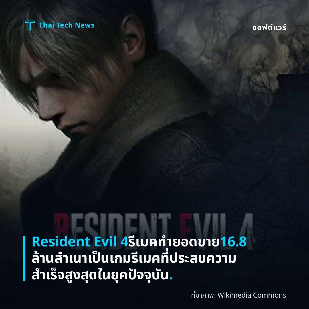 Resident Evil 4 รีเมคทำยอดขาย 16.8 ล้านสำเนา เป็นเกมรีเมคที่ประสบความสำเร็จสูงสุดในยุคปัจจุบัน.