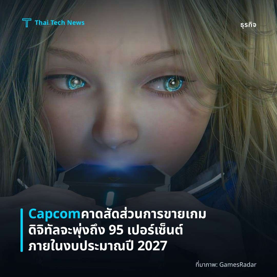Capcom คาดสัดส่วนการขายเกมดิจิทัลจะพุ่งถึง 95 เปอร์เซ็นต์ภายในงบประมาณปี 2027