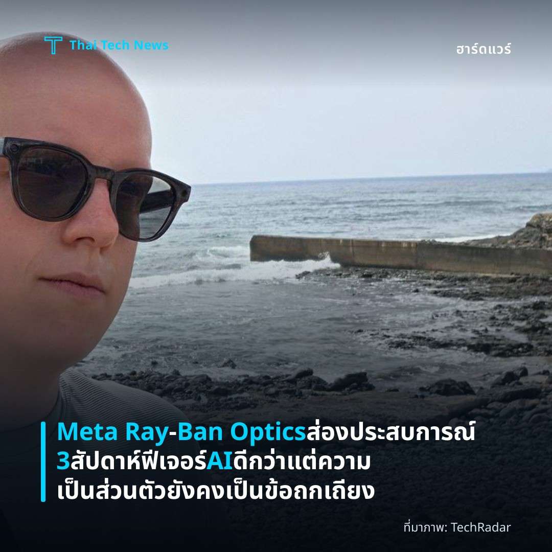 Meta Ray‑Ban Optics ส่องประสบการณ์ 3 สัปดาห์ ฟีเจอร์ AI ดีกว่าแต่ความเป็นส่วนตัวยังคงเป็นข้อถกเถียง