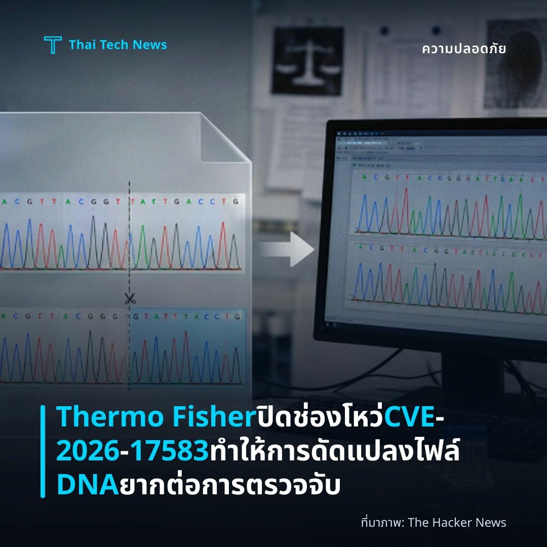 Thermo Fisher ปิดช่องโหว่ CVE‑2026‑17583 ทำให้การดัดแปลงไฟล์ DNA ยากต่อการตรวจจับ