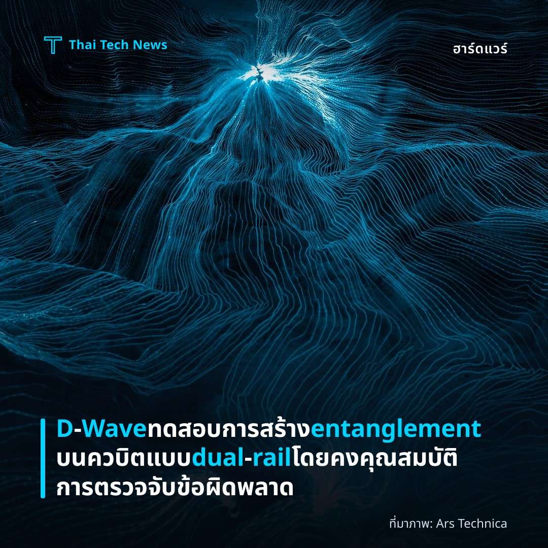 D‑Wave ทดสอบการสร้าง entanglement บนควบิตแบบ dual‑rail โดยคงคุณสมบัติการตรวจจับข้อผิดพลาด