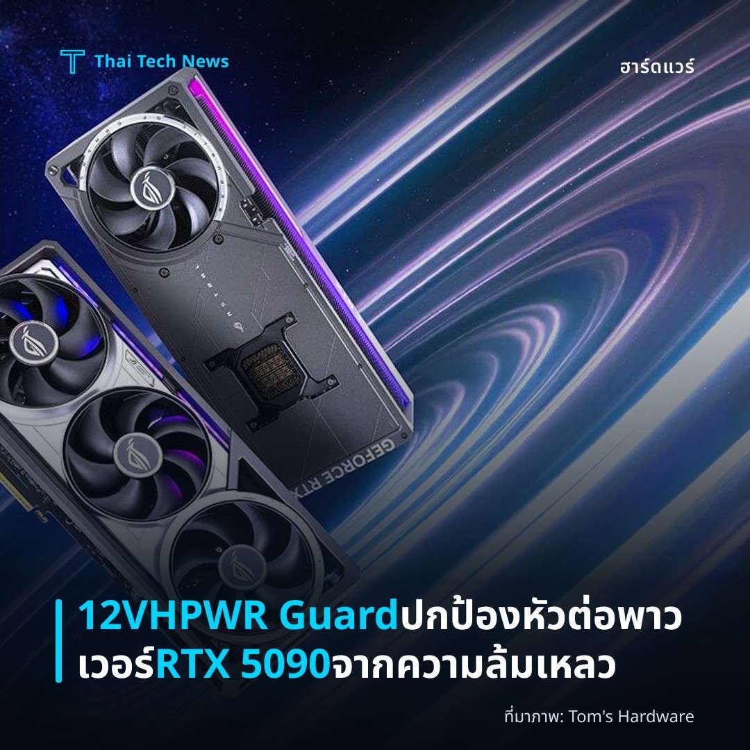 12VHPWR Guard ปกป้องหัวต่อพาวเวอร์ RTX 5090 จากความล้มเหลว