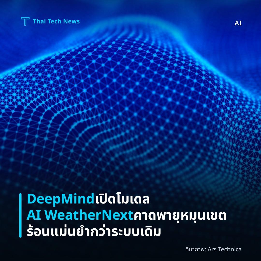 DeepMind เปิดโมเดล AI WeatherNext คาดพายุหมุนเขตร้อนแม่นยำกว่าระบบเดิม