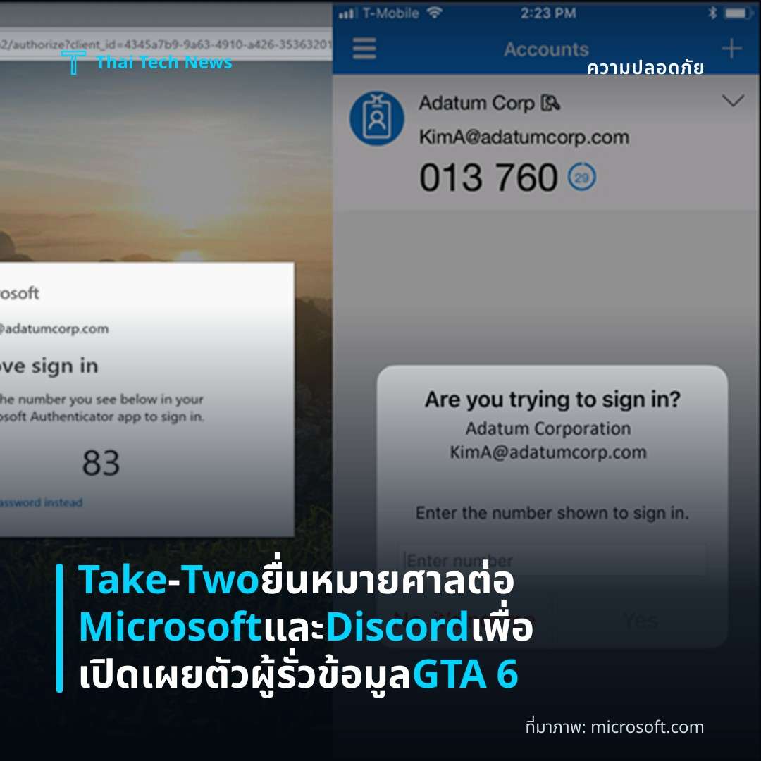 Take‑Two ยื่นหมายศาลต่อ Microsoft และ Discord เพื่อเปิดเผยตัวผู้รั่วข้อมูล GTA 6