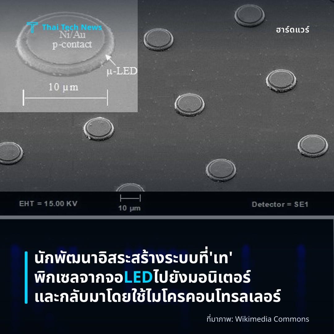 นักพัฒนาอิสระสร้างระบบที่ ‘เท’ พิกเซลจากจอ LED ไปยังมอนิเตอร์และกลับมาโดยใช้ไมโครคอนโทรลเลอร์
