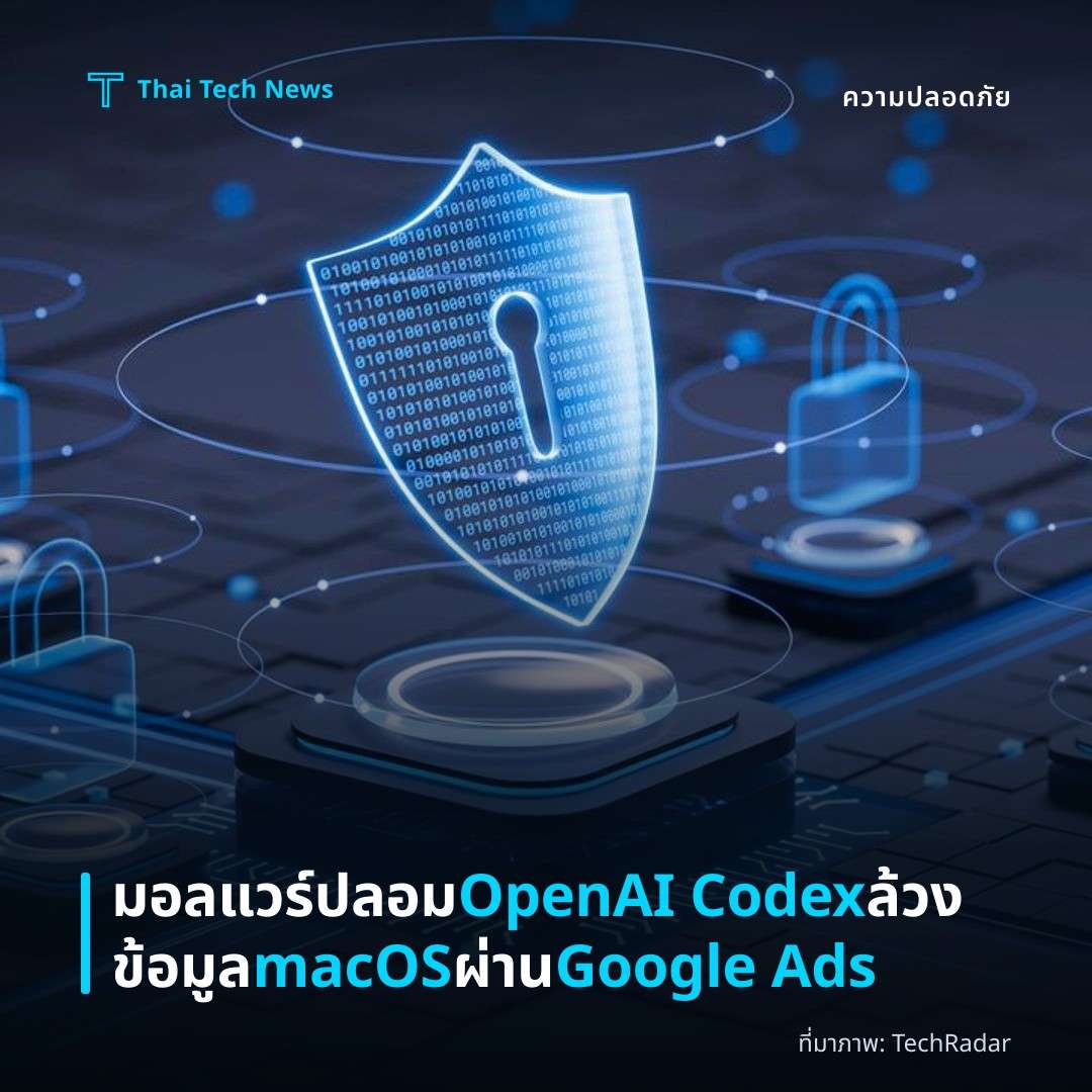 มอลแวร์ปลอม OpenAI Codex ล้วงข้อมูล macOS ผ่าน Google Ads