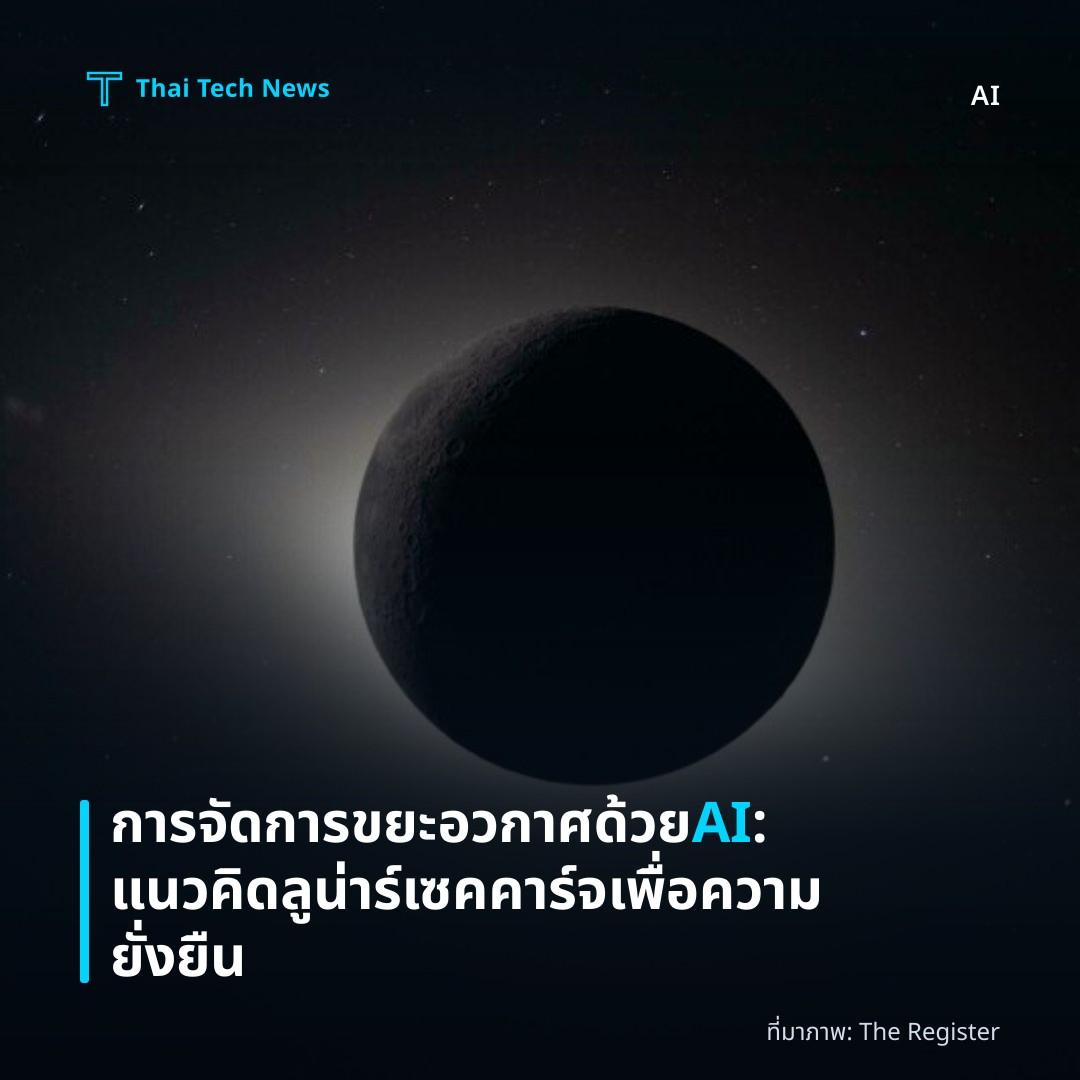 การจัดการขยะอวกาศด้วย AI: แนวคิดลูน่าร์เซคคาร์จเพื่อความยั่งยืน