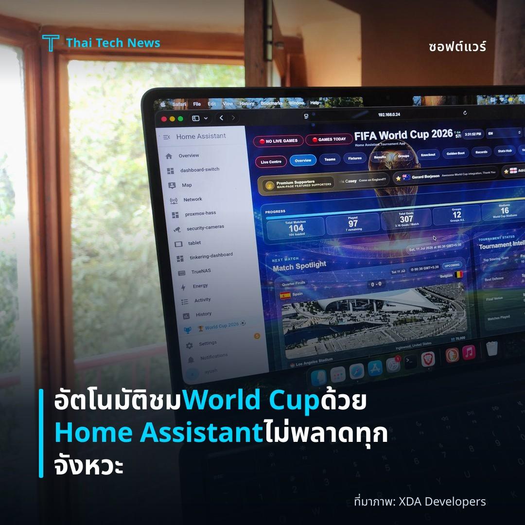 อัตโนมัติชม World Cup ด้วย Home Assistant ไม่พลาดทุกจังหวะ