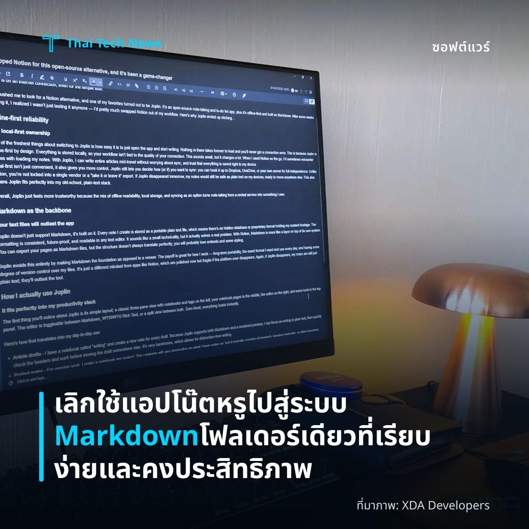 เลิกใช้แอปโน๊ตหรู ไปสู่ระบบ Markdown โฟลเดอร์เดียวที่เรียบง่ายและคงประสิทธิภาพ
